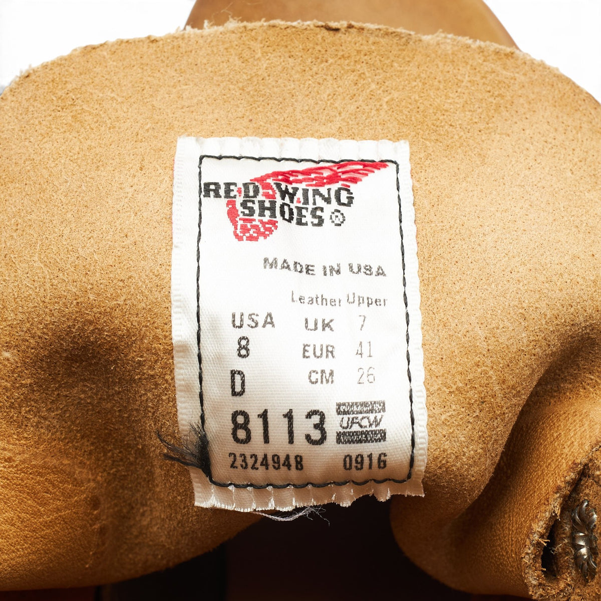 '8113' Tan Brown Suede Iron Ranger Boots UK 7 US 8 D