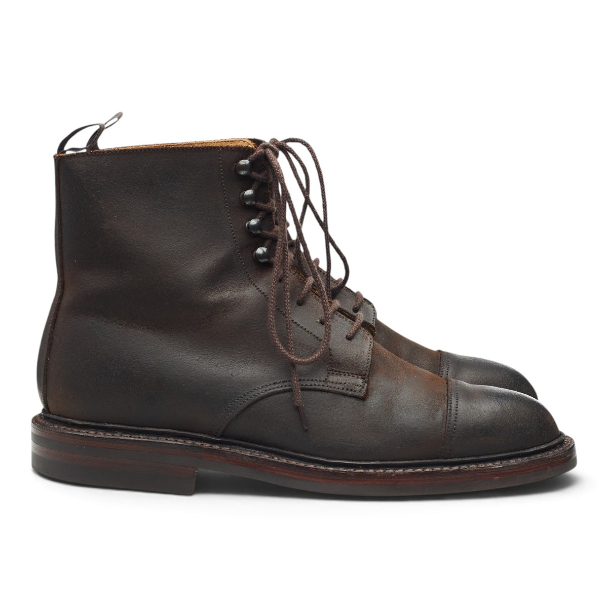 'Coniston' Dark Brown Rough-Out Suede Boots UK 6 E