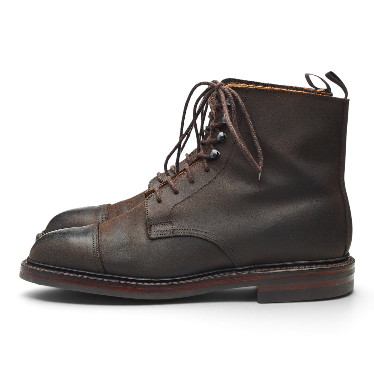 'Coniston' Dark Brown Rough-Out Suede Boots UK 6 E
