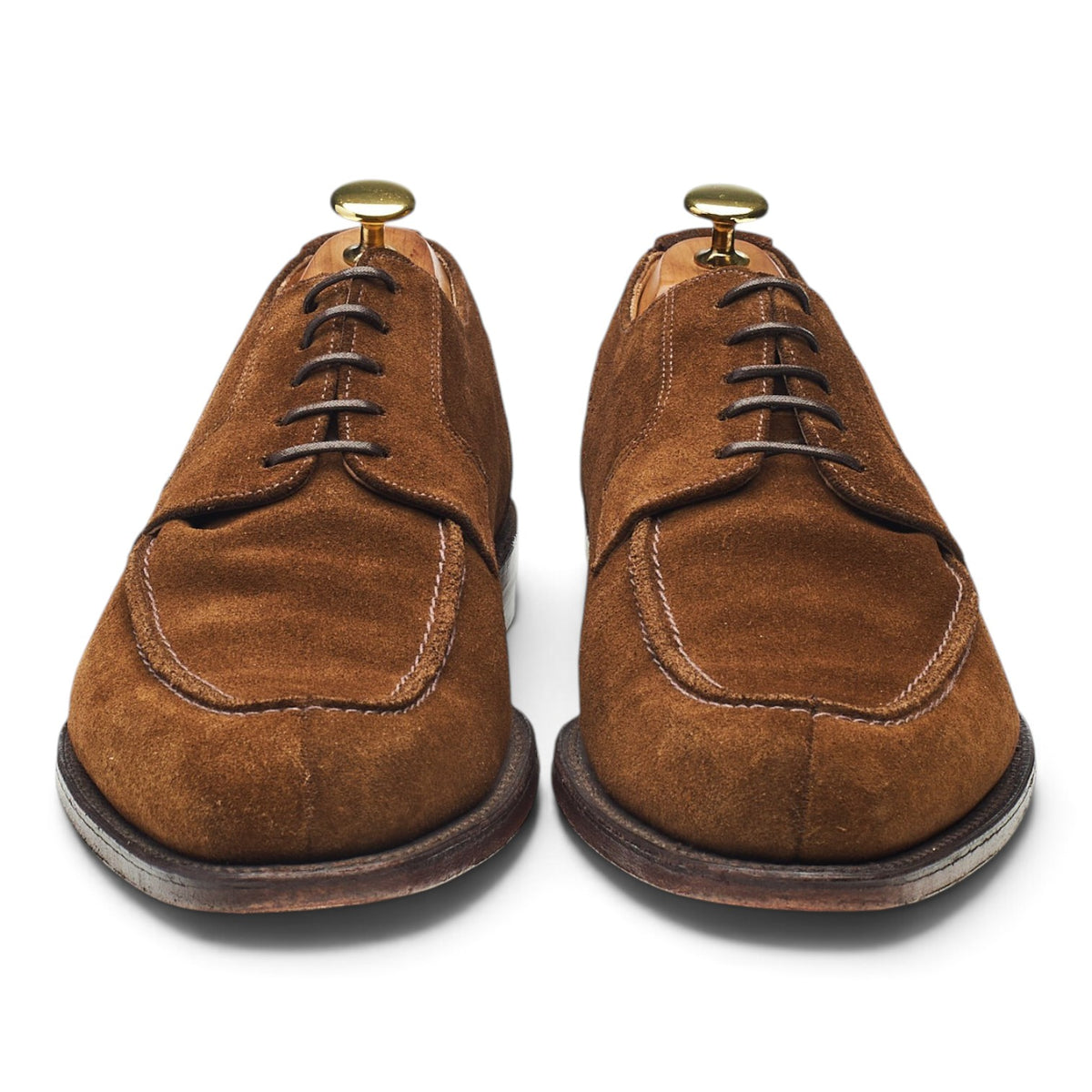 1880 'Avon' Brown Suede Split Toe Derby UK 8.5 F
