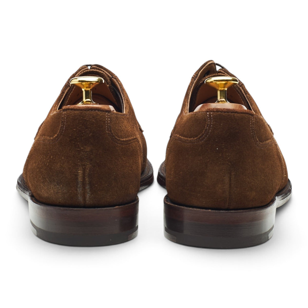 1880 'Avon' Brown Suede Split Toe Derby UK 8.5 F