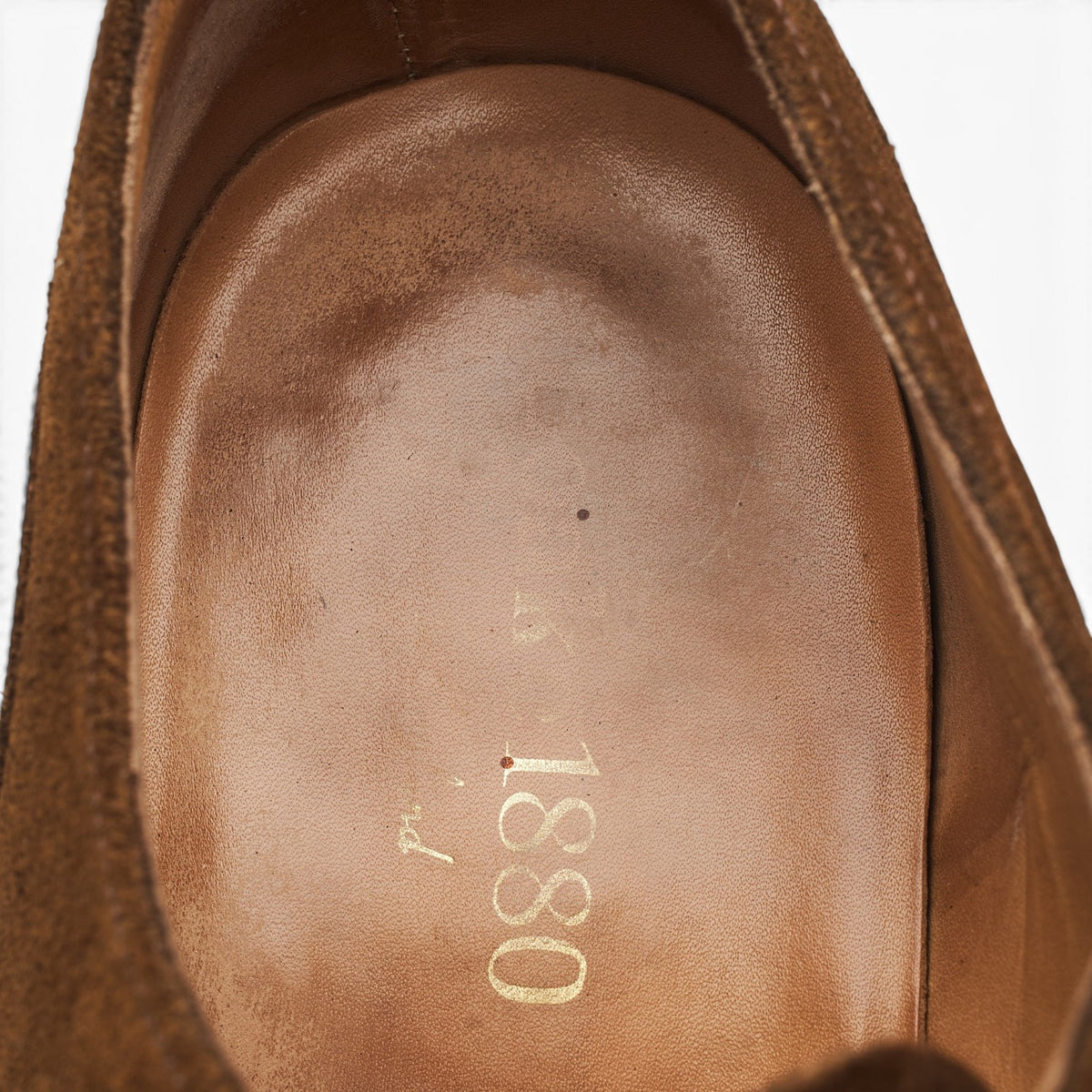 1880 'Avon' Brown Suede Split Toe Derby UK 8.5 F