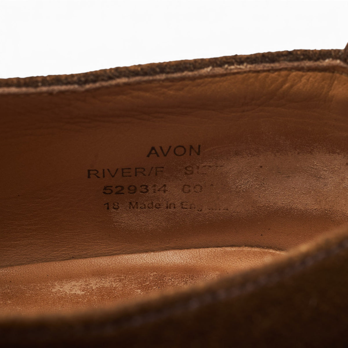 1880 'Avon' Brown Suede Split Toe Derby UK 8.5 F
