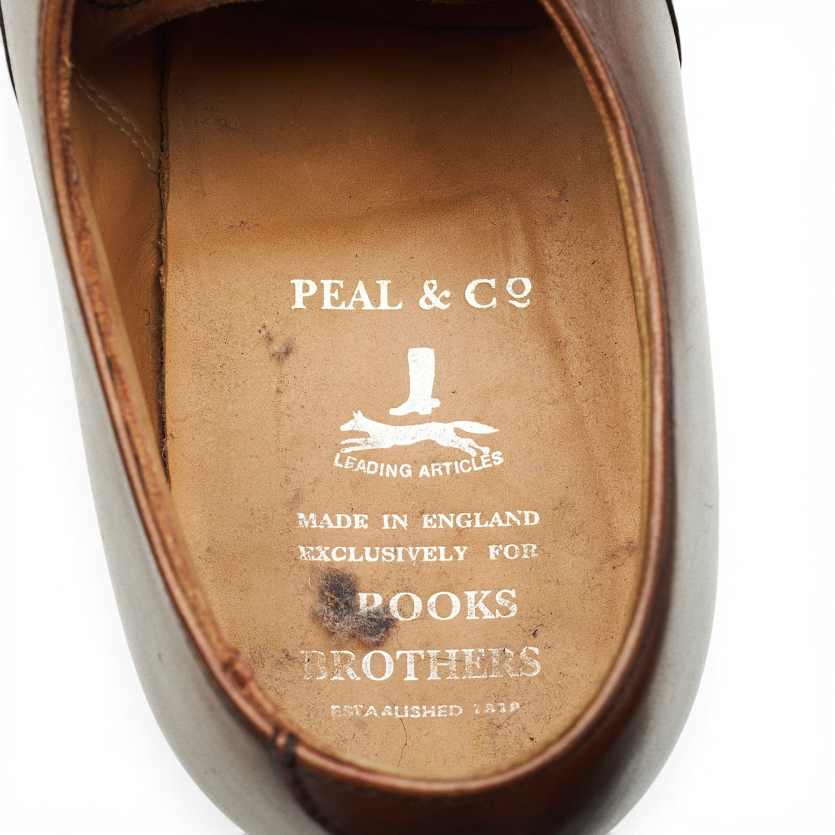 Peal & Co Brown Leather Oxford UK 8 US 9 D