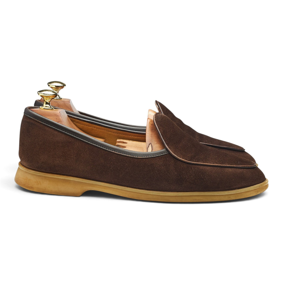 'Sagan Stride' Dark Brown Suede Slip On Loafers UK 7 / UK 7.5