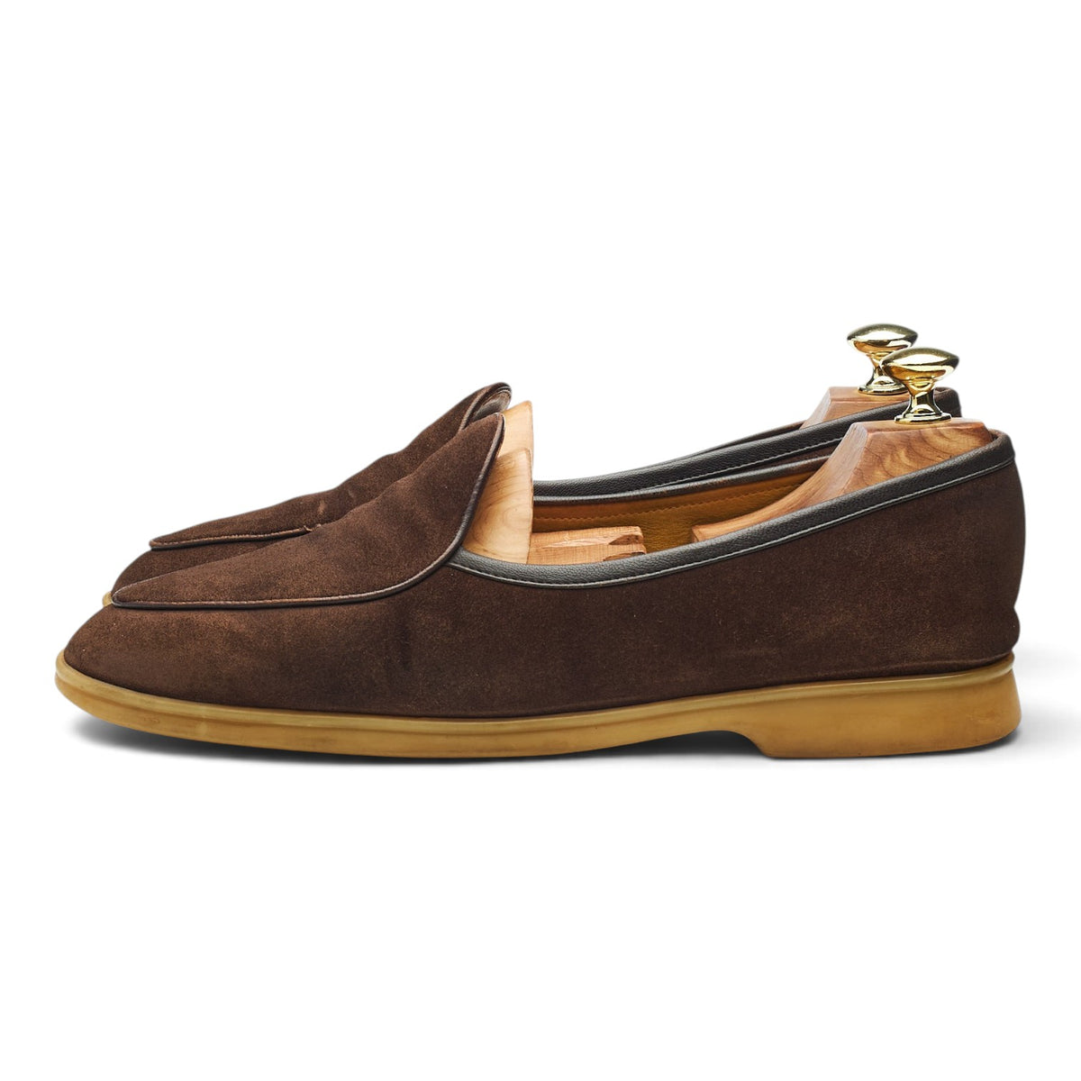 'Sagan Stride' Dark Brown Suede Slip On Loafers UK 7 / UK 7.5