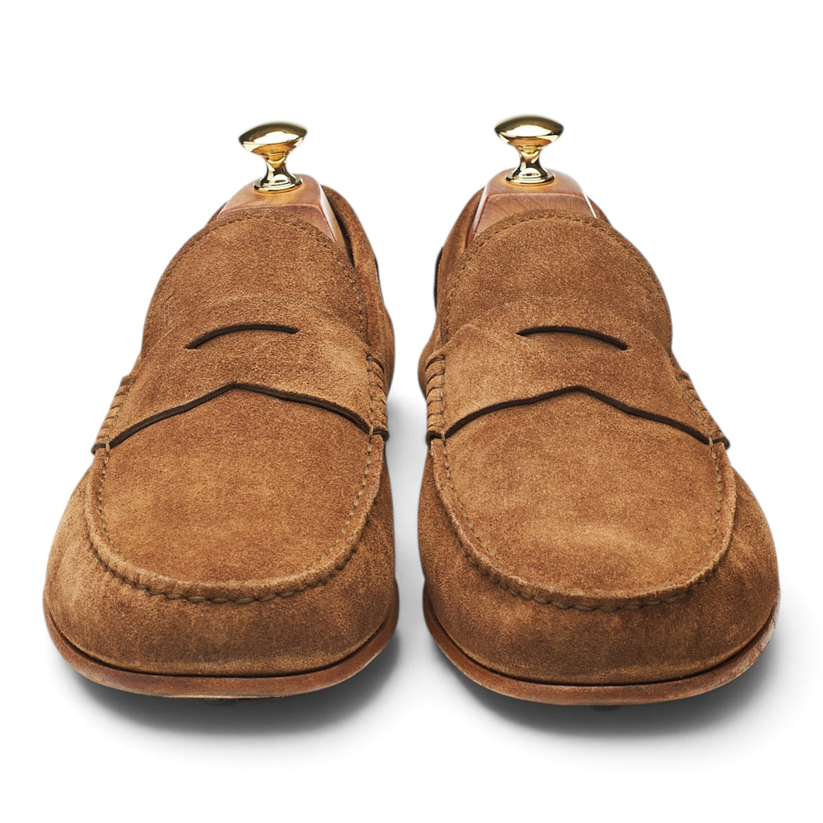 Snuff Brown Suede Loafers UK 10