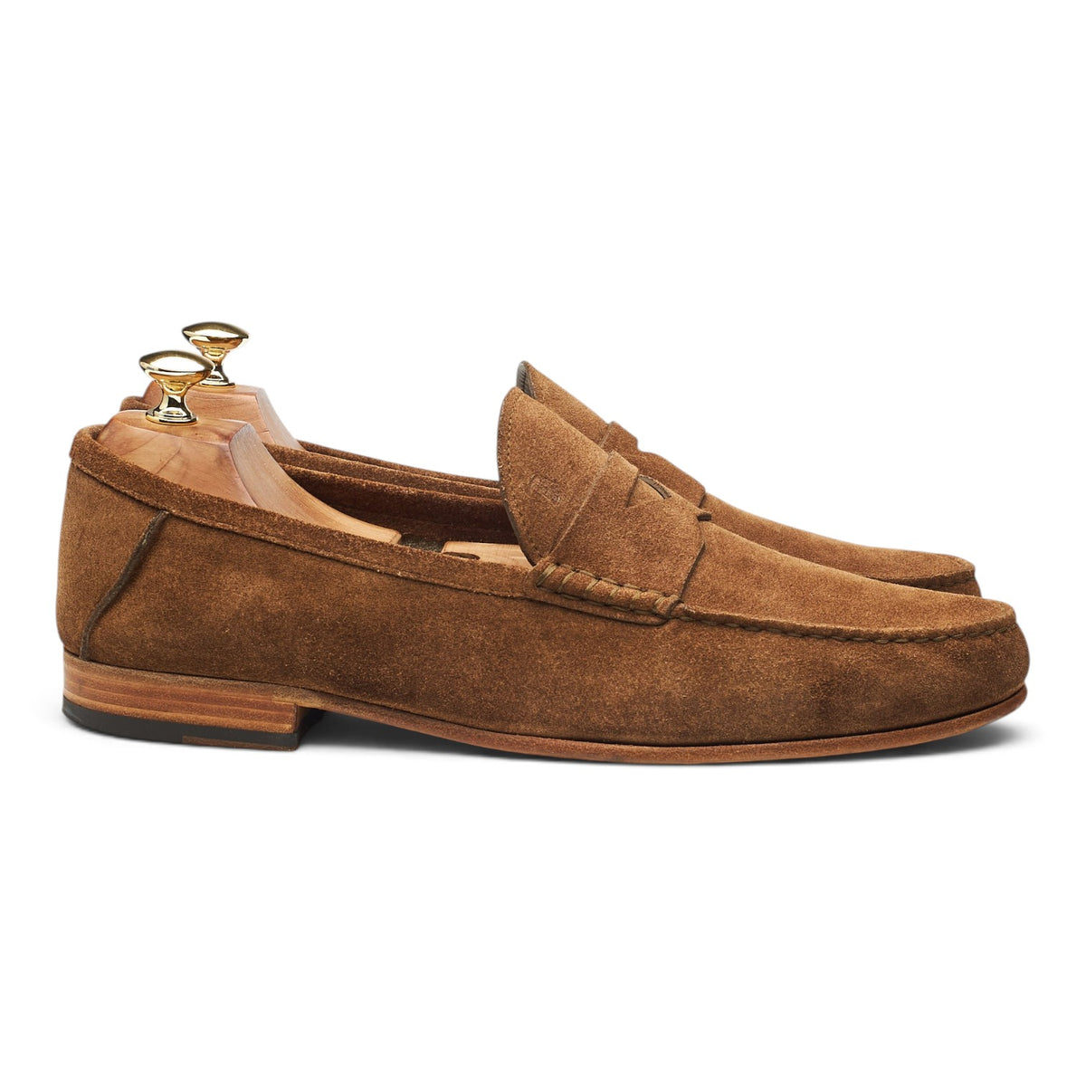 Snuff Brown Suede Loafers UK 10