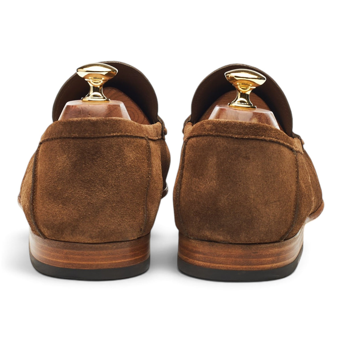 Snuff Brown Suede Loafers UK 10