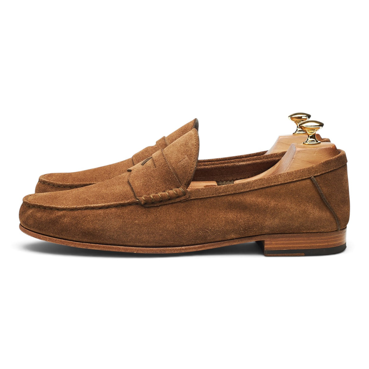 Snuff Brown Suede Loafers UK 10