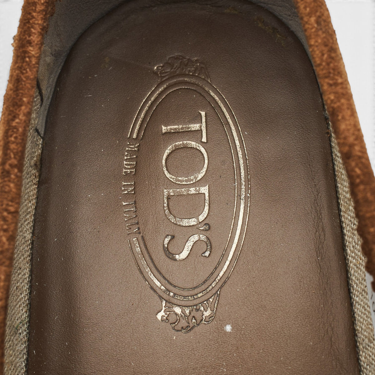 Snuff Brown Suede Loafers UK 10