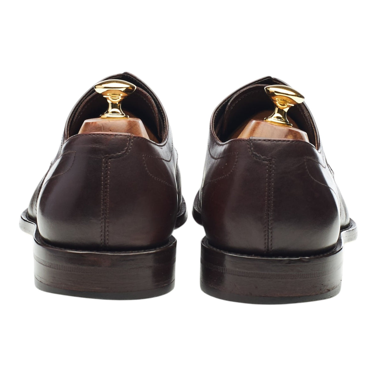 Dark Brown Leather Apron Derby UK 10.5 EE