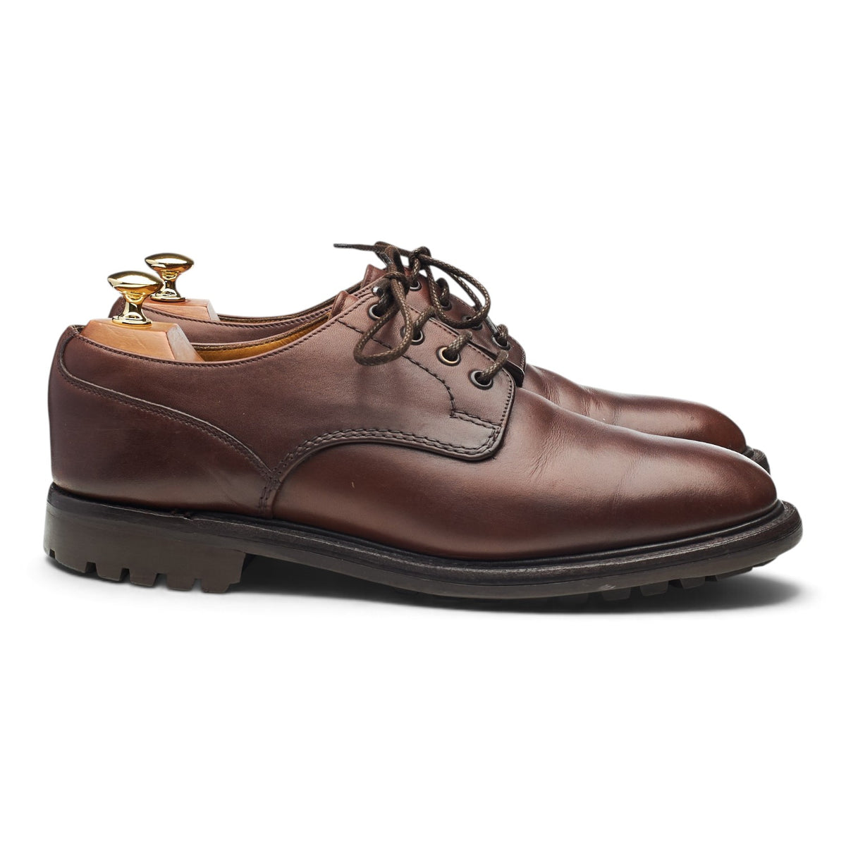 'Epsom II' Brown Leather Derby UK 9.5 F