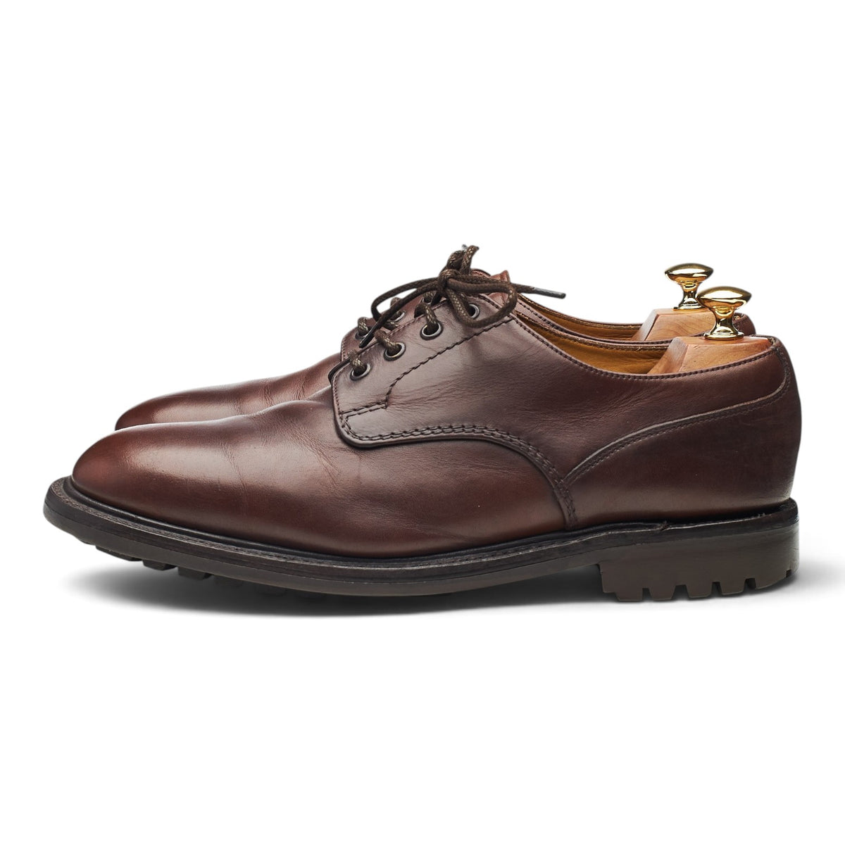 'Epsom II' Brown Leather Derby UK 9.5 F