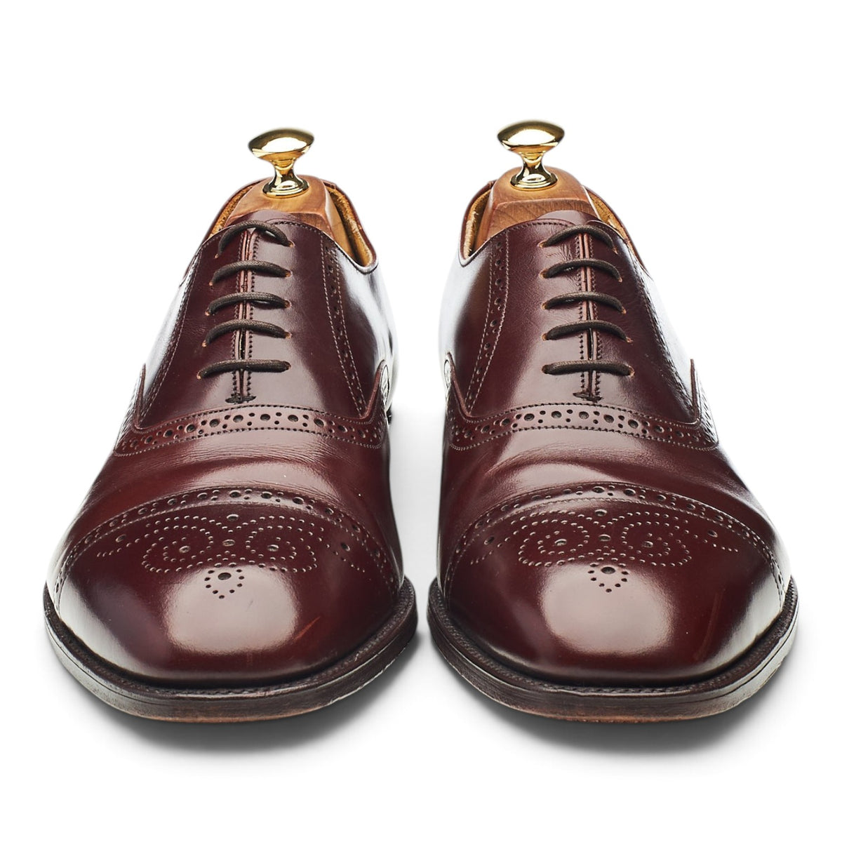 'Oban' Brown Leather Oxford Brogues UK 10 EE