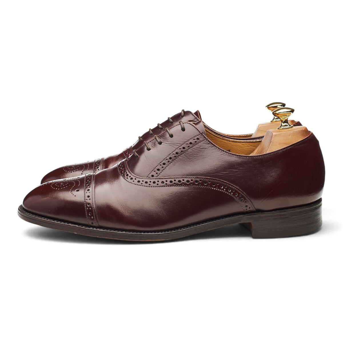 'Oban' Brown Leather Oxford Brogues UK 10 EE