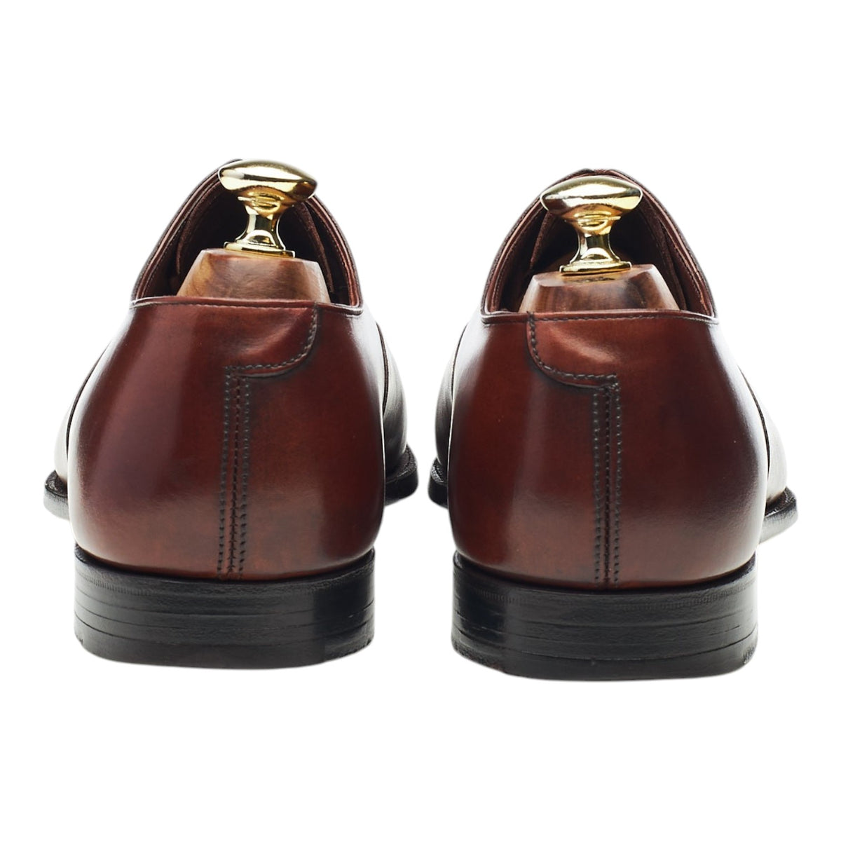 'Belgrave' Tan Brown Leather Oxford Brogues UK 7.5 E