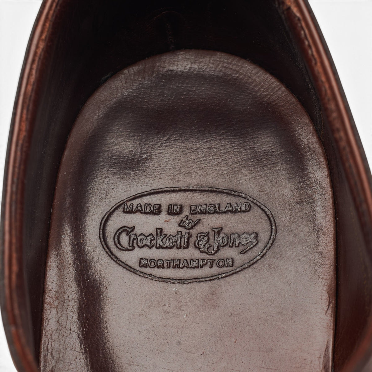 'Belgrave' Tan Brown Leather Oxford Brogues UK 7.5 E