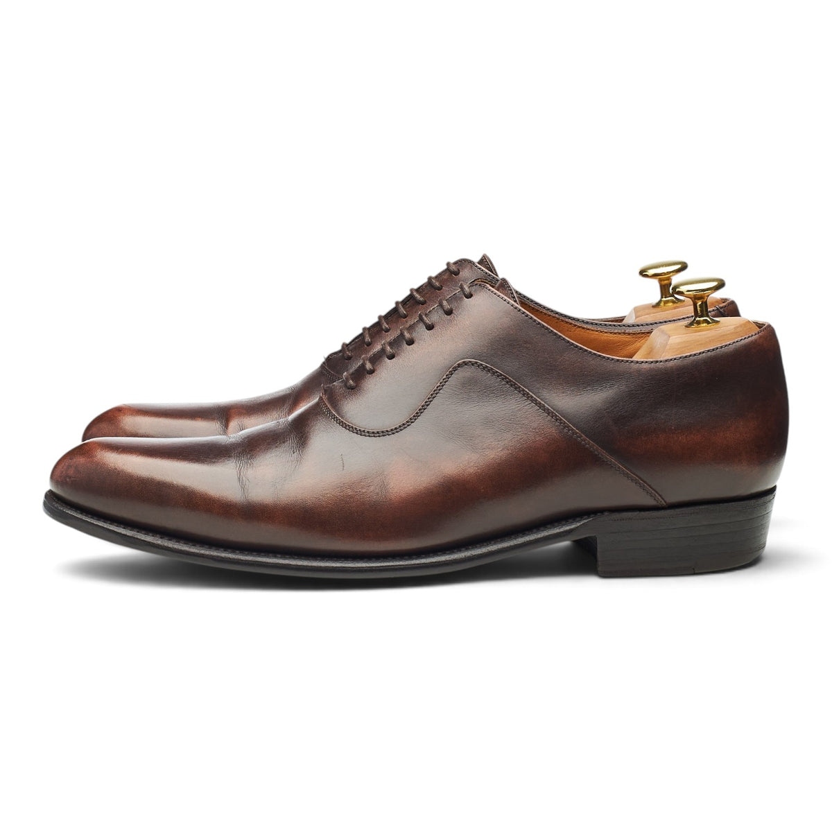 '7 Eyelets' Brown Patina Oxford 8.5 D UK 8