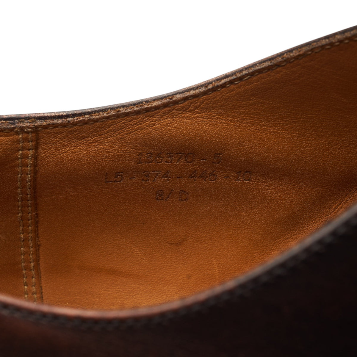 '7 Eyelets' Brown Patina Oxford 8.5 D UK 8