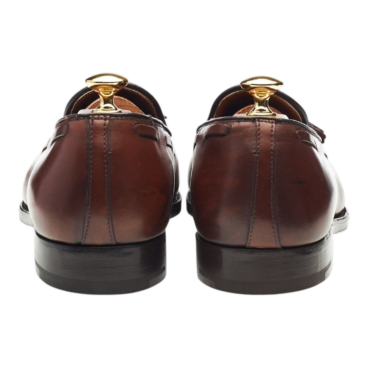 '560' Brown Leather Tassel Loafers UK 9 US 10 E