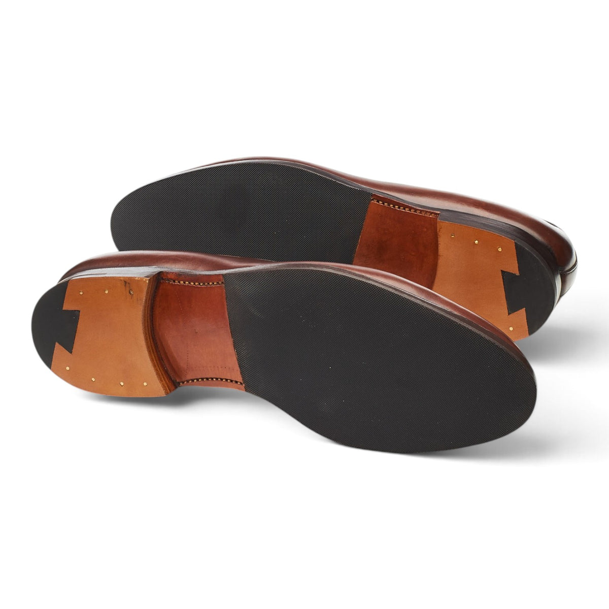 '560' Brown Leather Tassel Loafers UK 9 US 10 E