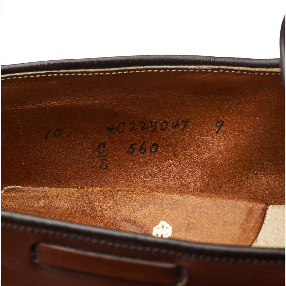 '560' Brown Leather Tassel Loafers UK 9 US 10 E