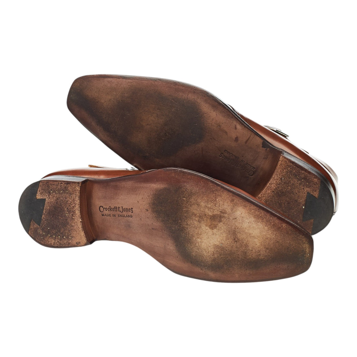 'Bagshot 2' Brown Leather Monk Strap Boots UK 6.5 E