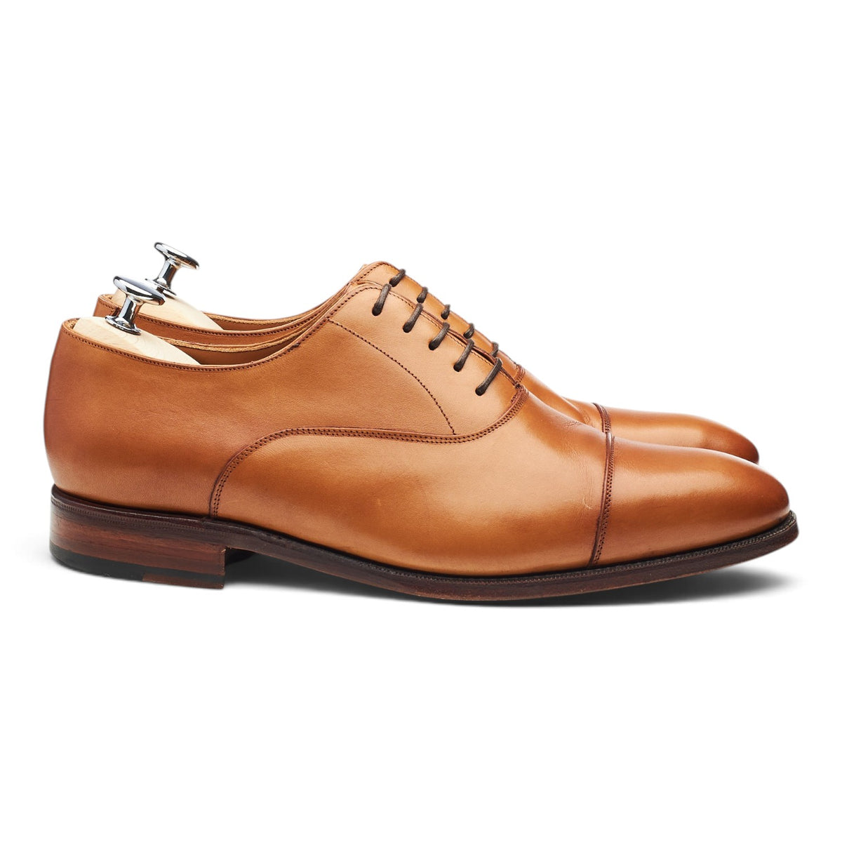 '101534' Tan Brown Leather Oxford UK 8 E