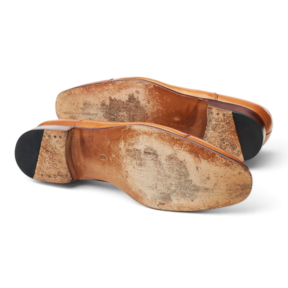 '101534' Tan Brown Leather Oxford UK 8 E