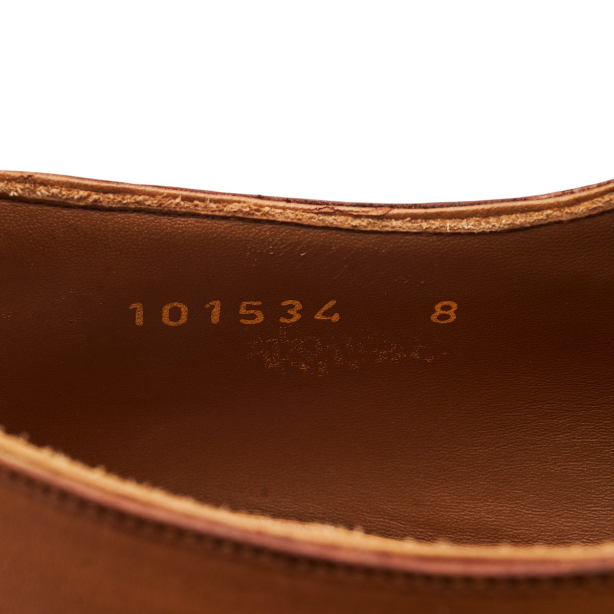 '101534' Tan Brown Leather Oxford UK 8 E
