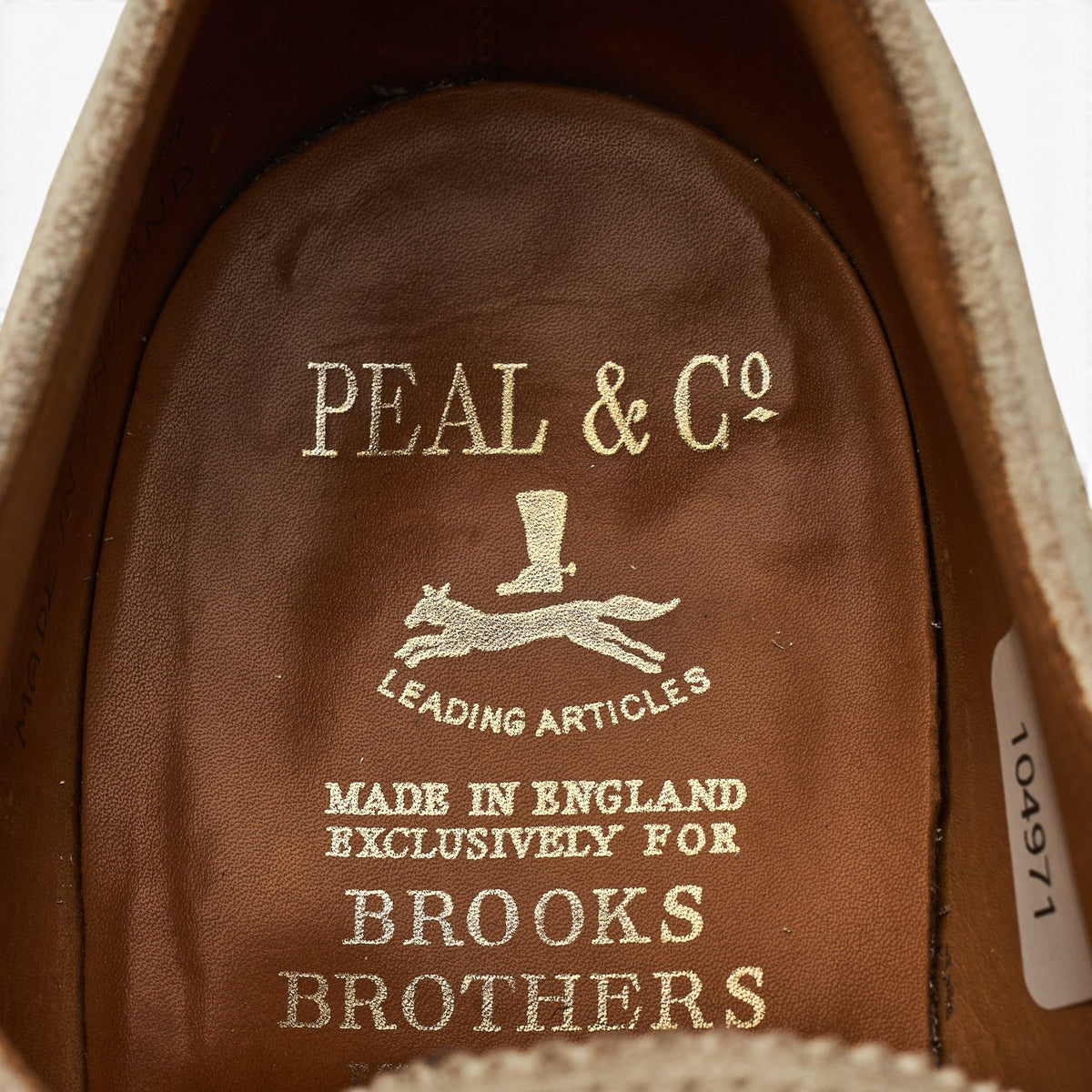 Peal & Co White Suede Oxford Brogues UK 6.5 US 7.5 D