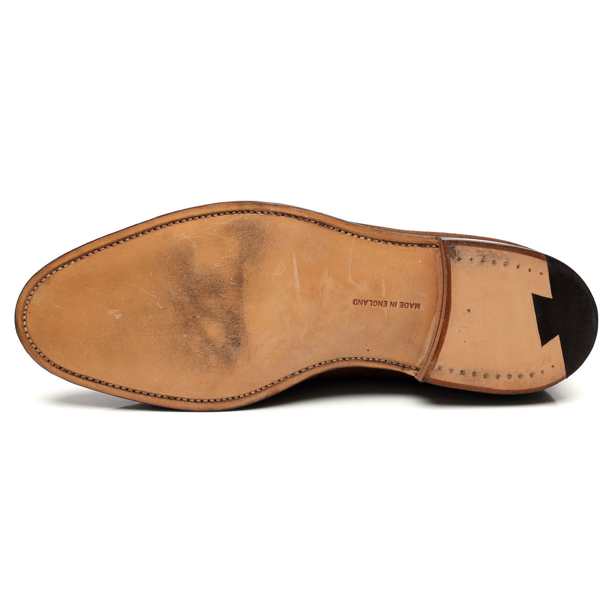 &#39;Harvard&#39; Tan Brown Suede Loafers UK 10.5