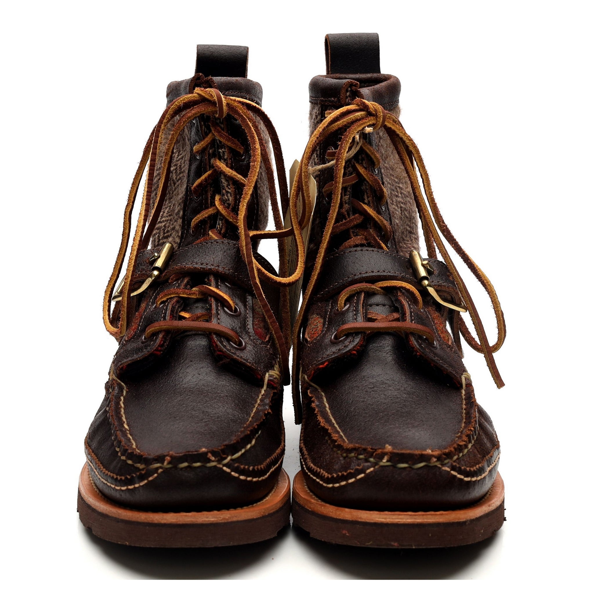 Maine Guide Dark Brown Leather Boots UK 7 US 8 - Abbot's Shoes