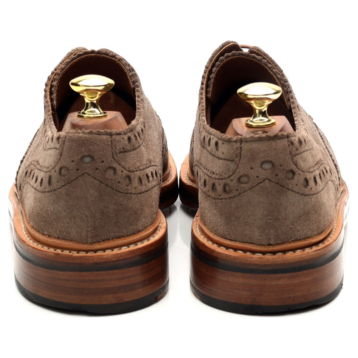 &#39;Archie&#39; Light Brown Suede Brogues UK 7.5 G