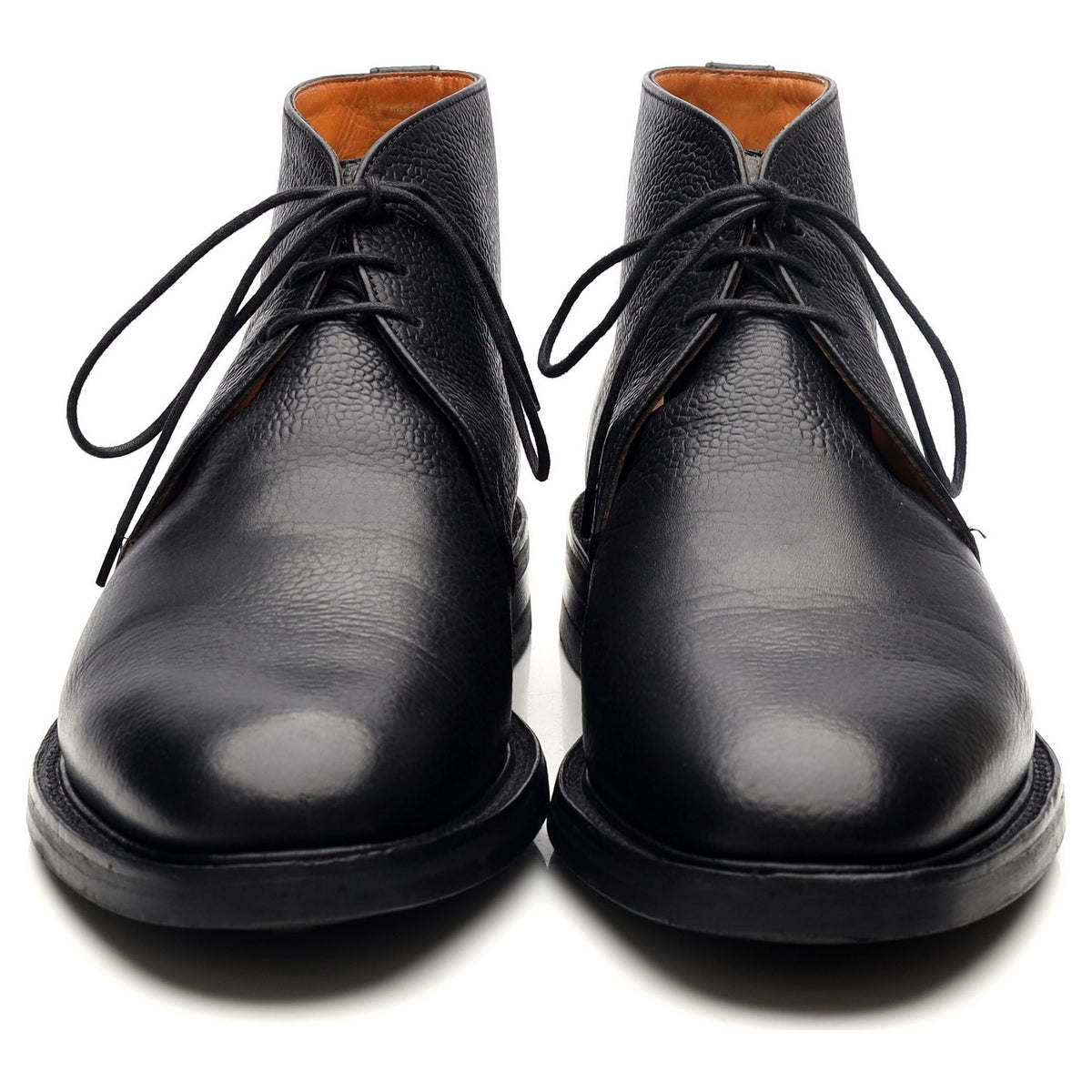 &#39;Thurlow&#39; Black Leather Chukka Boots UK 7.5 F