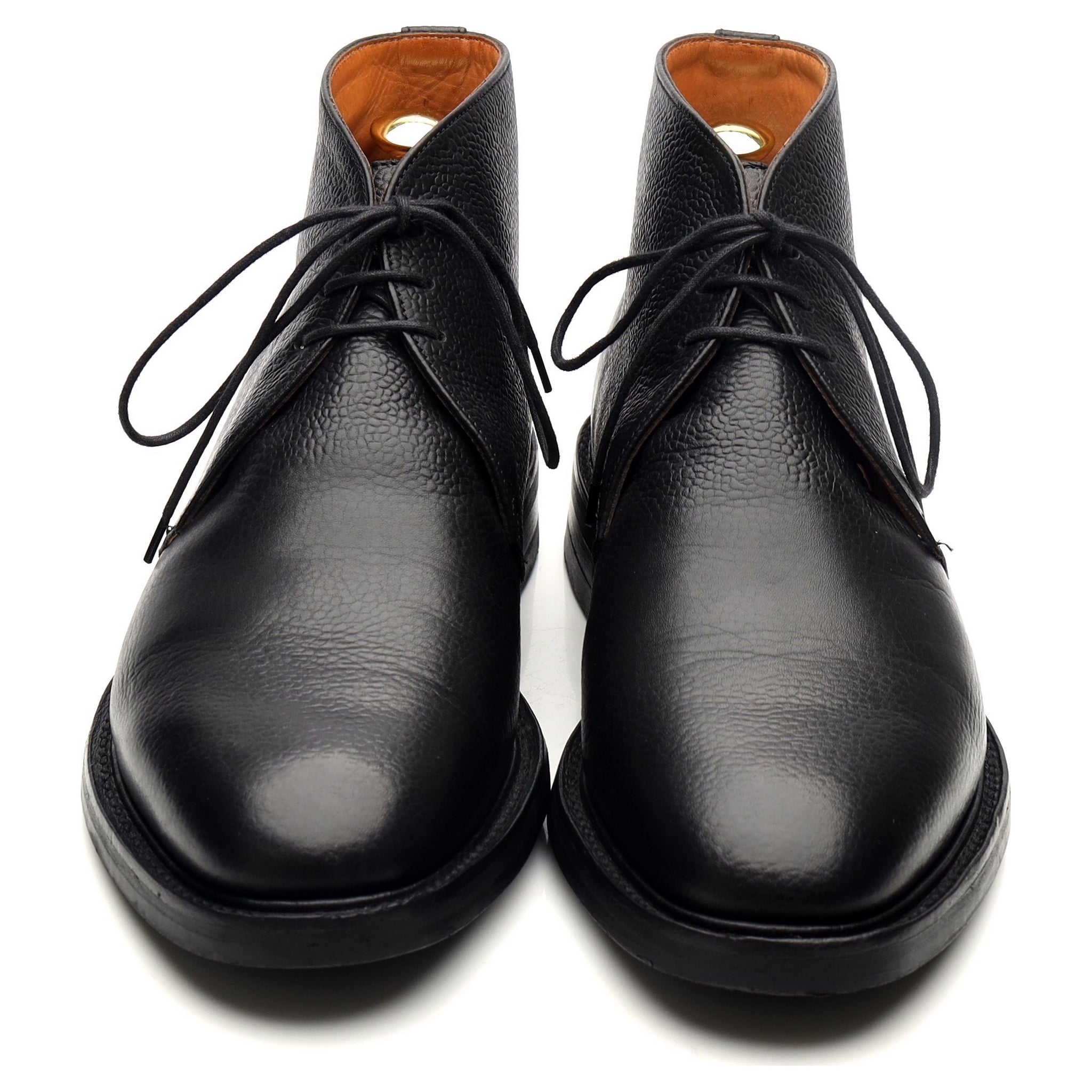 Thurlow' ブラックレザーチャッカブーツ UK 7.5 F - Abbot's Shoes