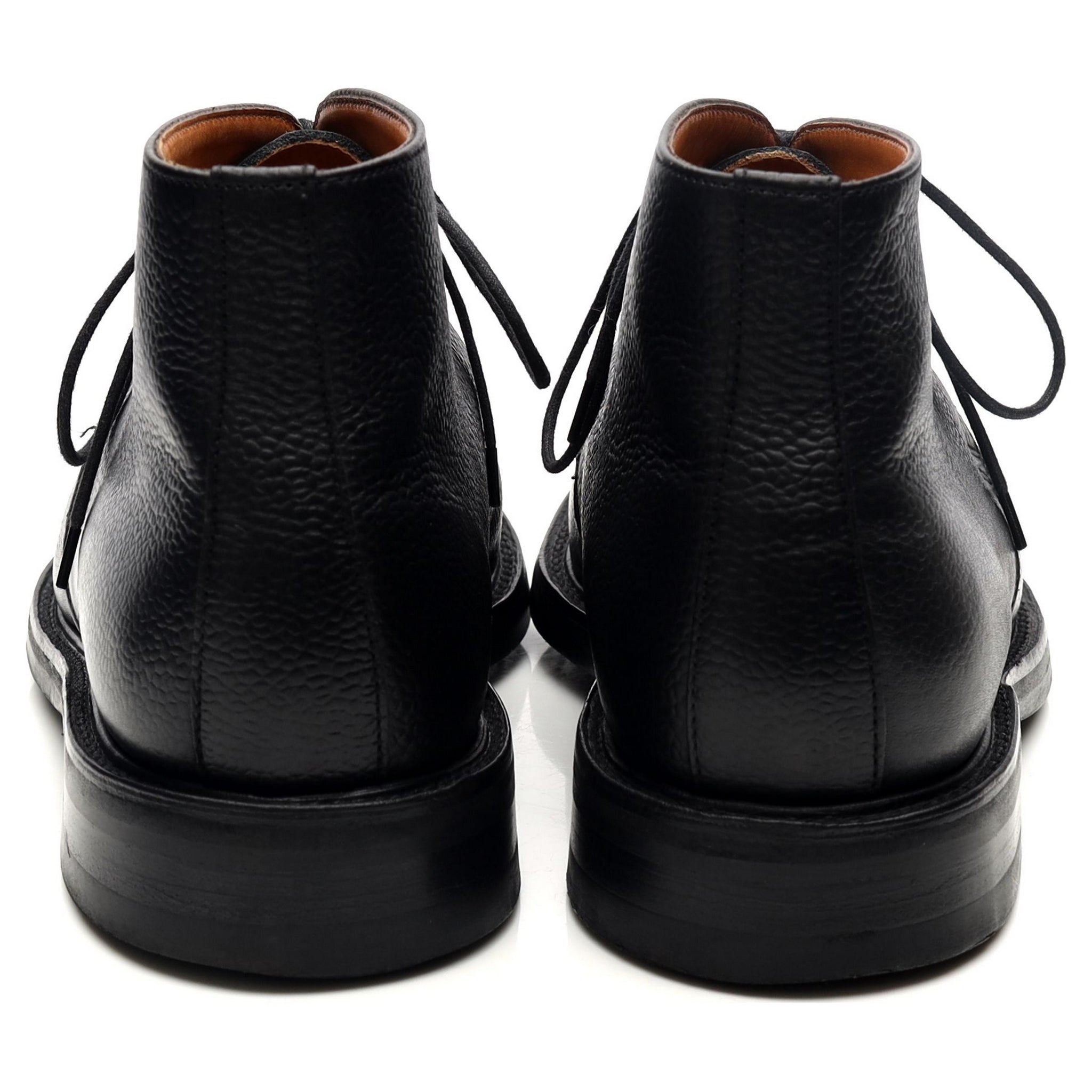 Thurlow' ブラックレザーチャッカブーツ UK 7.5 F - Abbot's Shoes