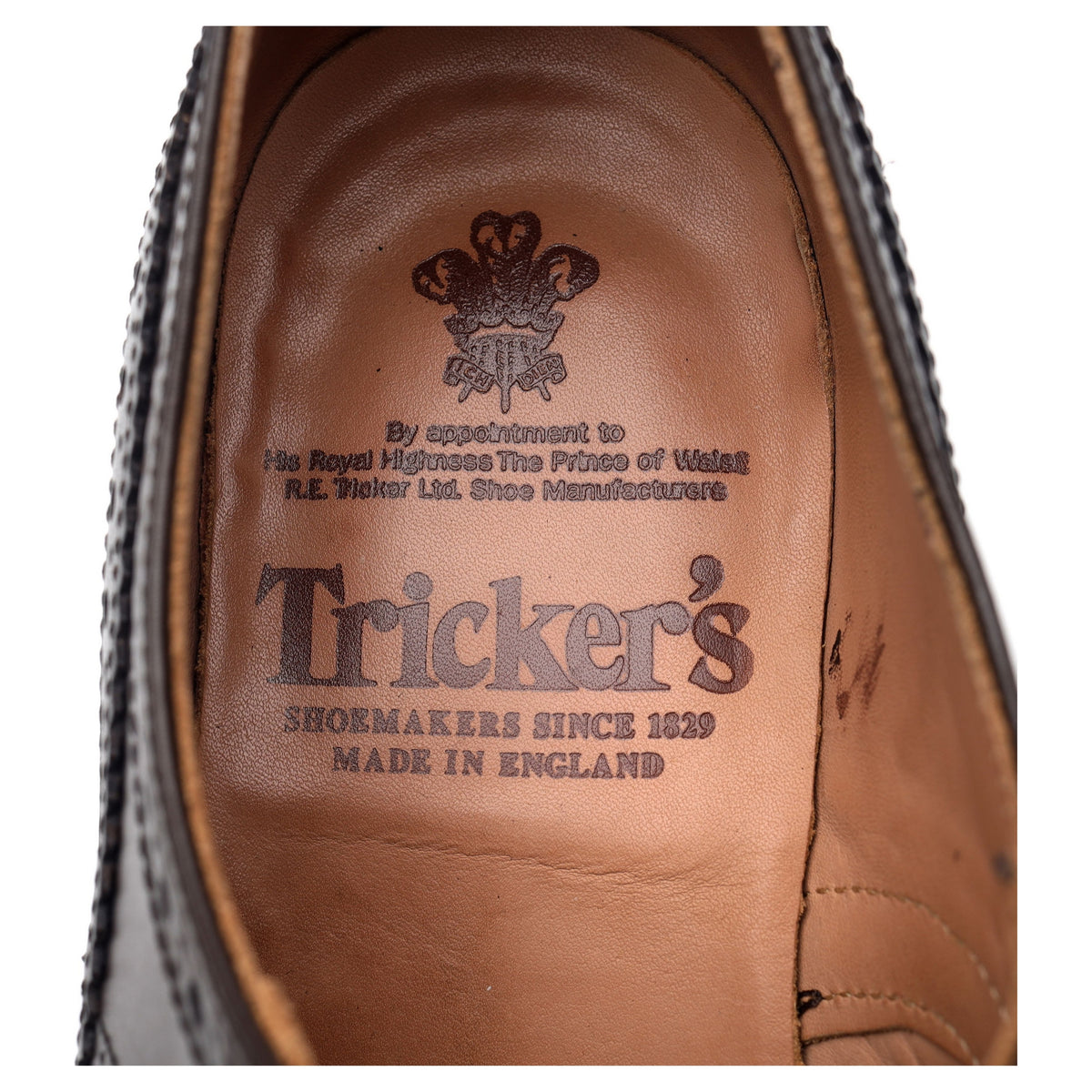 &#39;Bourton&#39; Dark Brown Leather Derby Brogues UK 7.5