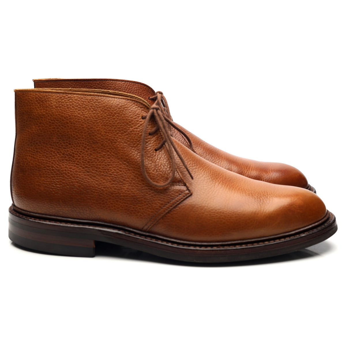 &#39;Chepstow&#39; Tan Brown Leather Chukka Boots UK 7.5 E