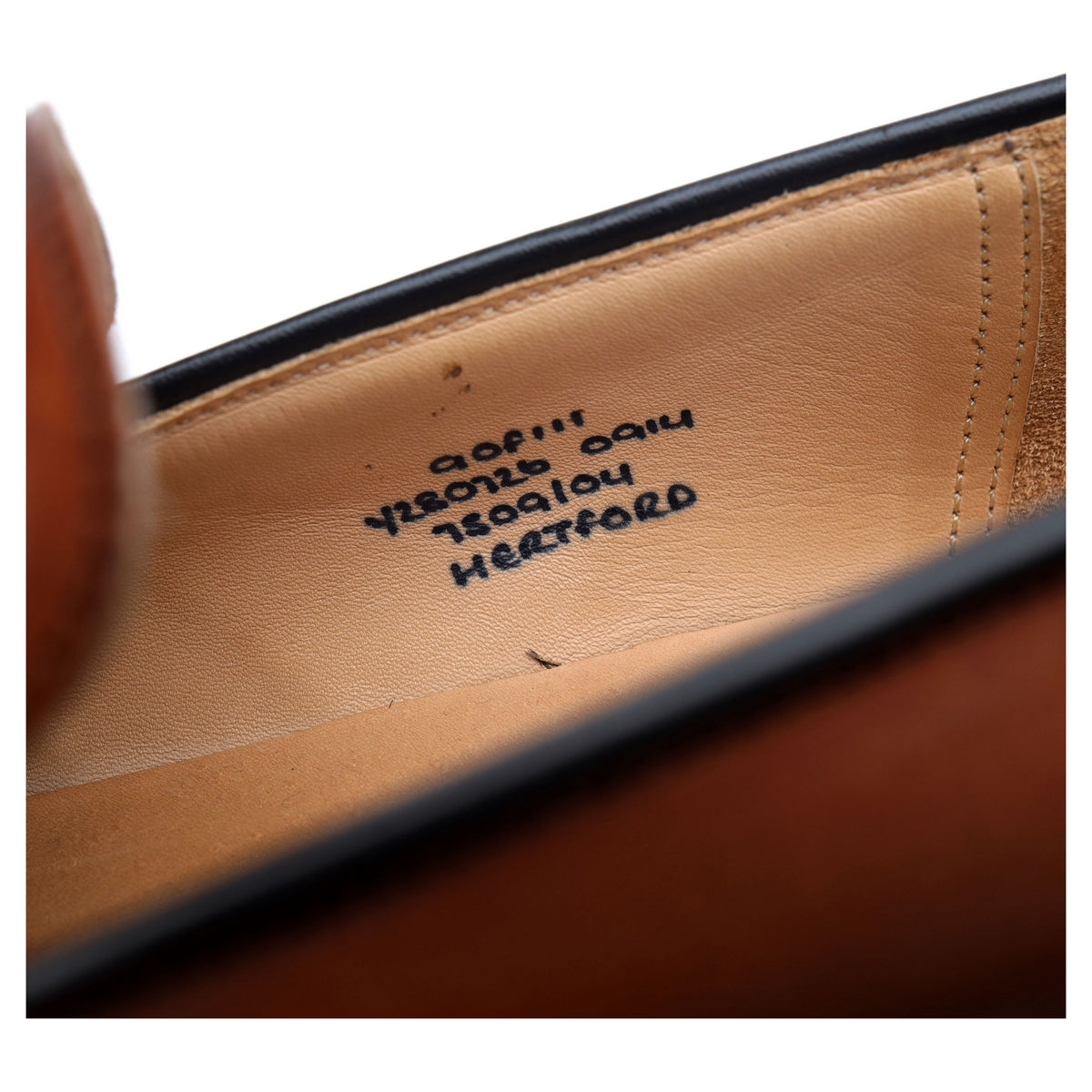 &#39;Hertford&#39; Tan Brown Leather Loafers UK 9 F