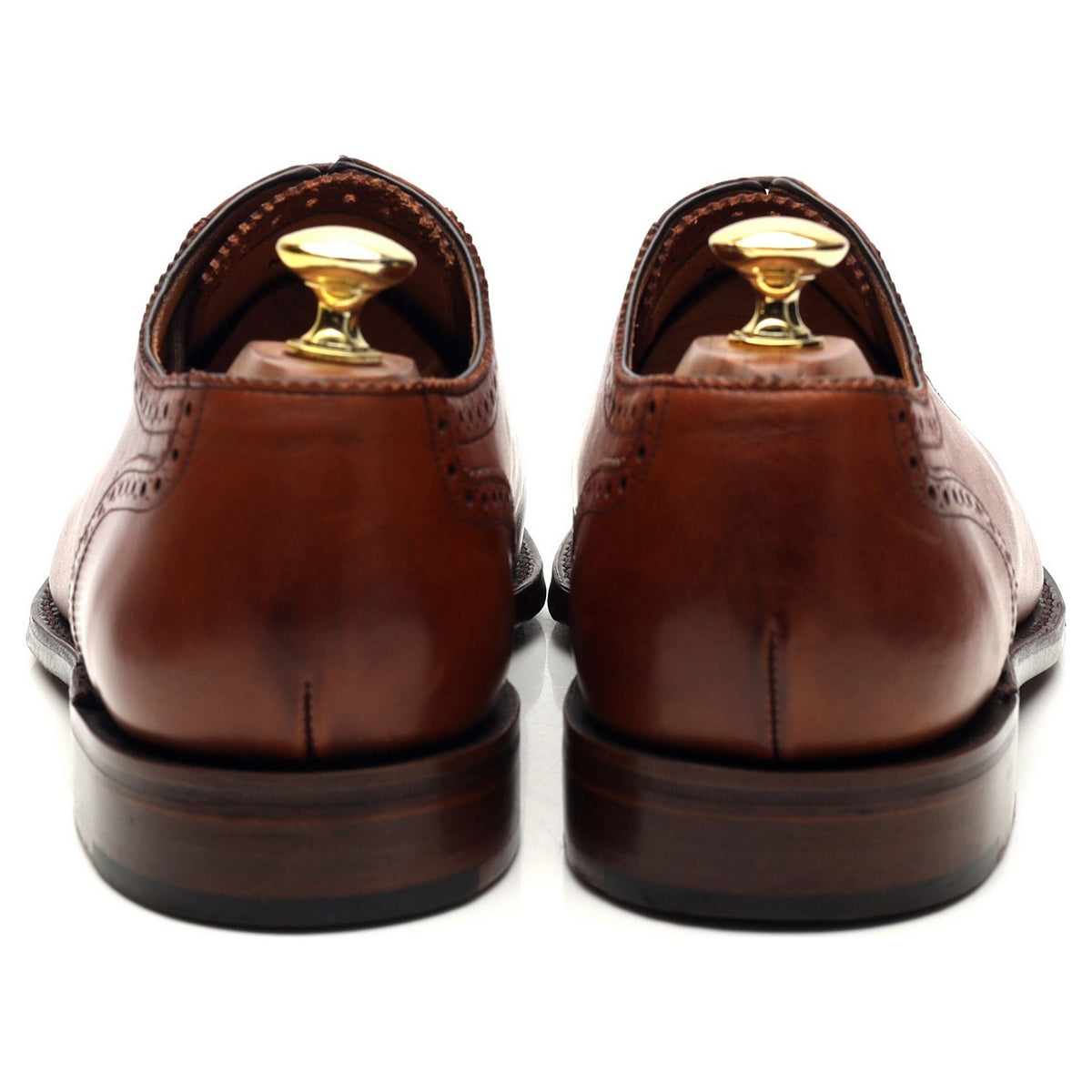 1880 &#39;Strand&#39; Tan Brown Leather Oxford Brogues UK 8 F