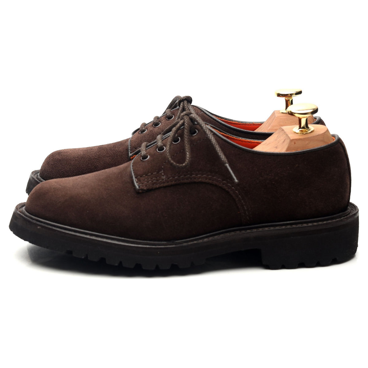 Women&#39;s &#39;Linda&#39; Dark Brown Suede Derby UK 3