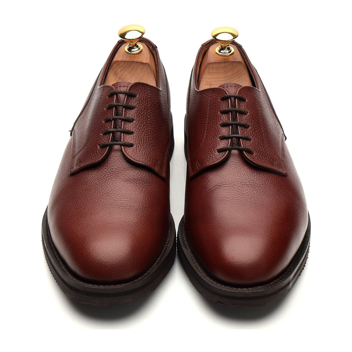 &#39;Hampstead III&#39; Tan Brown Leather Derby UK 6
