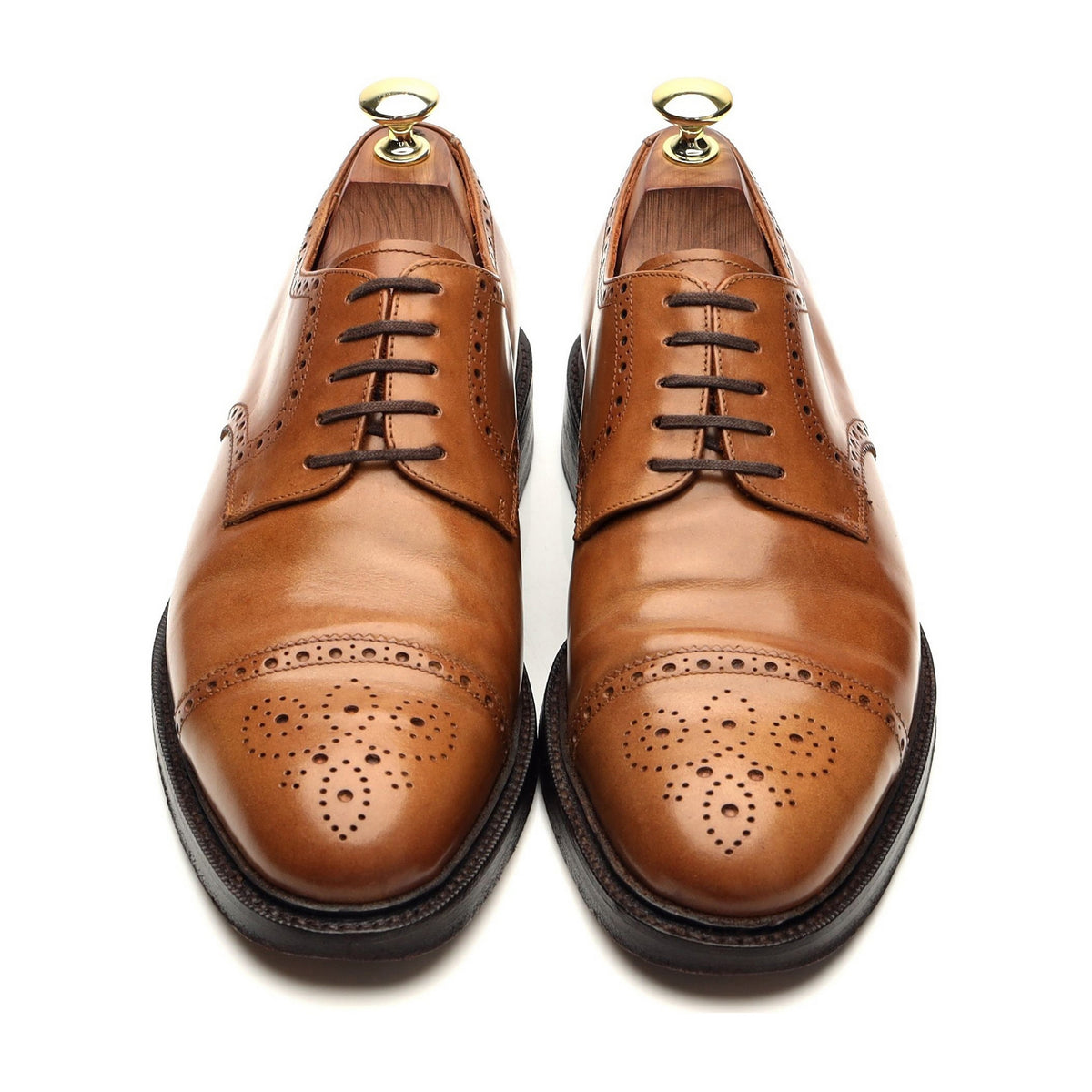 &#39;16558&#39; Brown Leather Derby UK 6.5