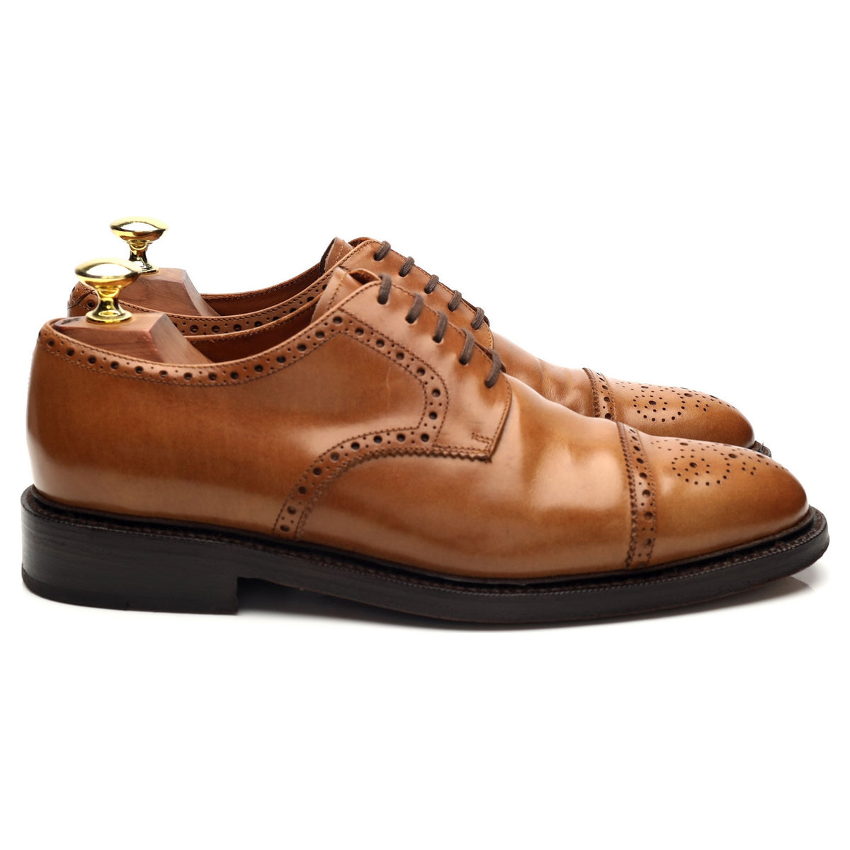 &#39;16558&#39; Brown Leather Derby UK 6.5