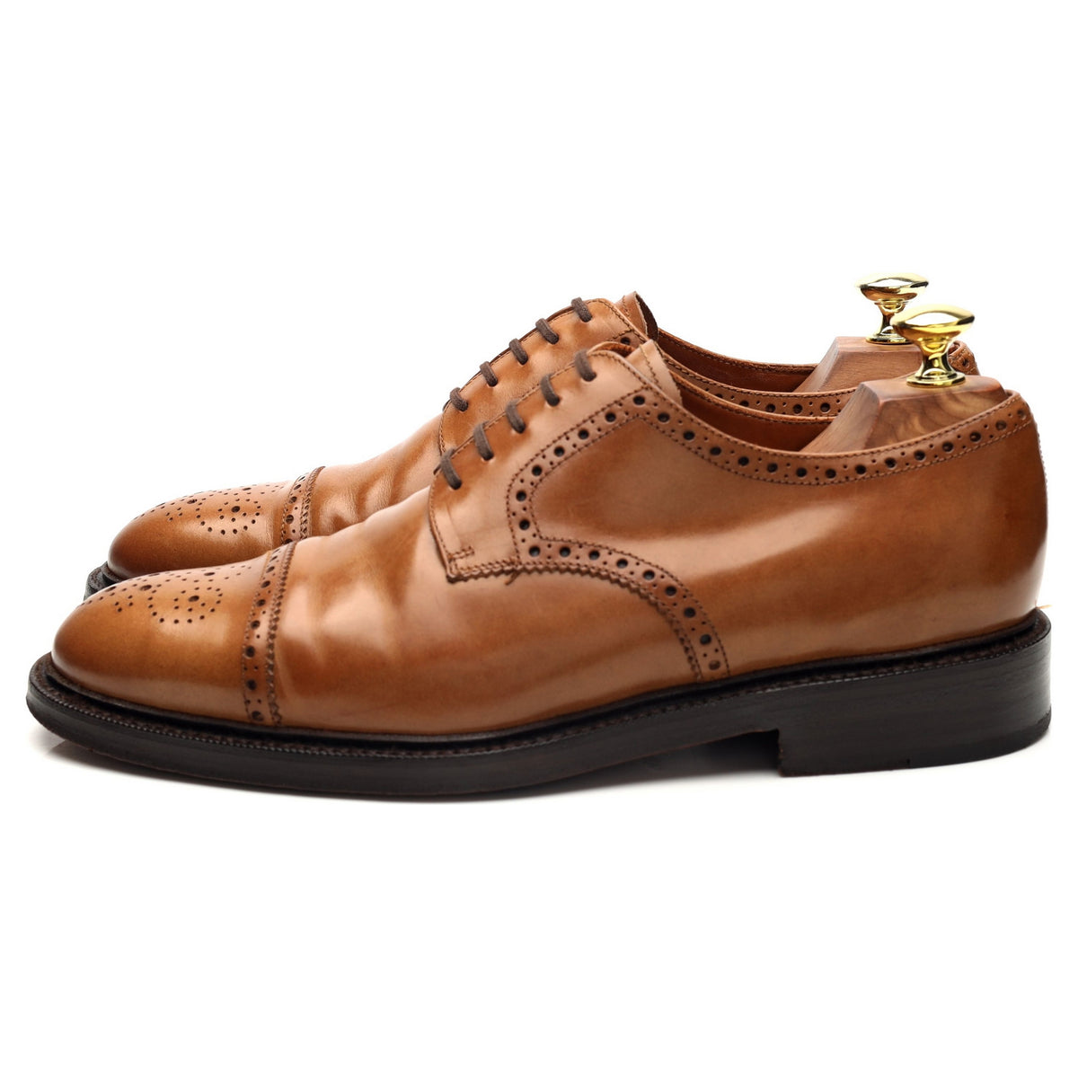 &#39;16558&#39; Brown Leather Derby UK 6.5
