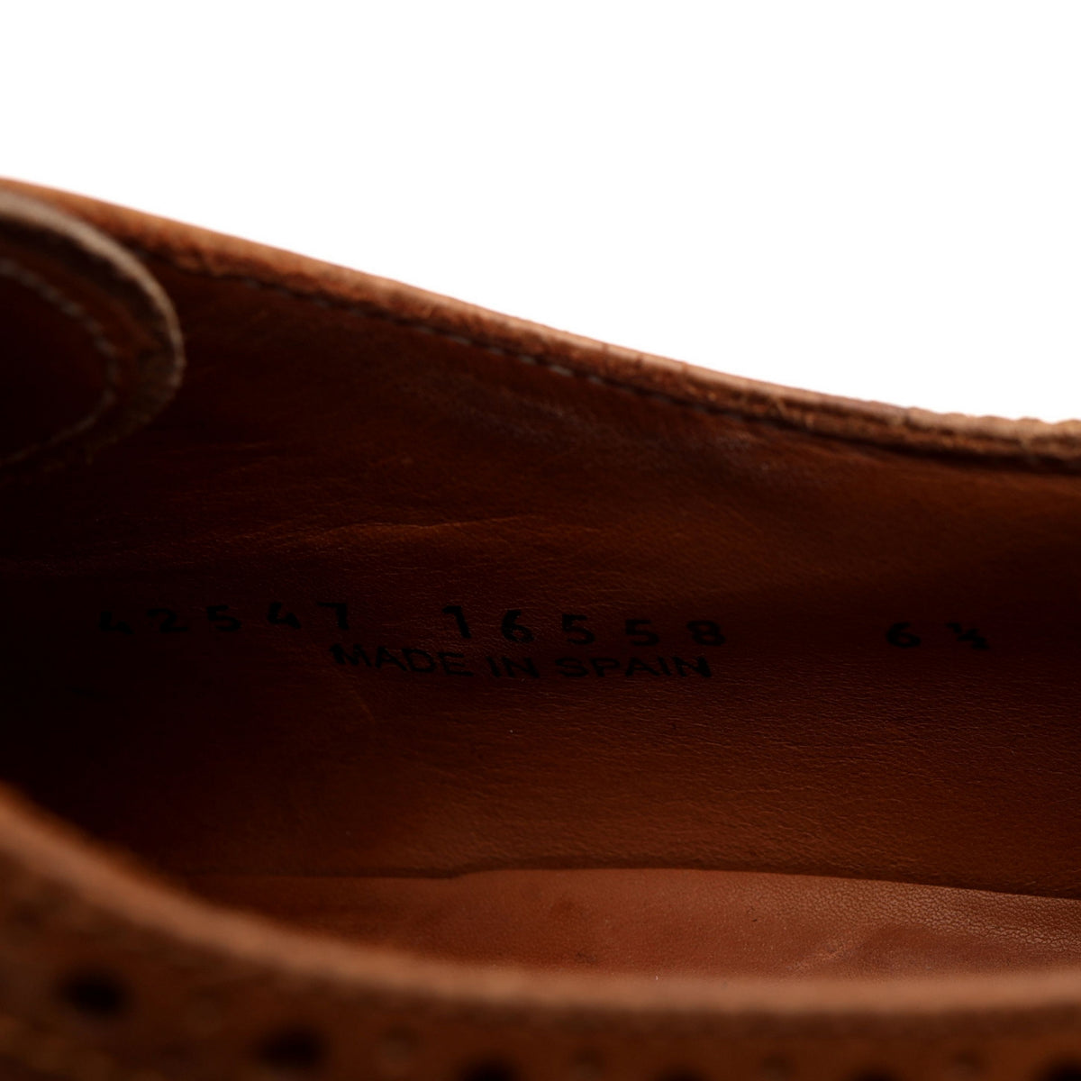 &#39;16558&#39; Brown Leather Derby UK 6.5