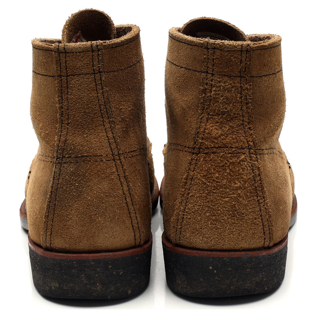 &#39;8062&#39; Sand Brown Suede Merchant Boots UK 6.5 US 7.5 D