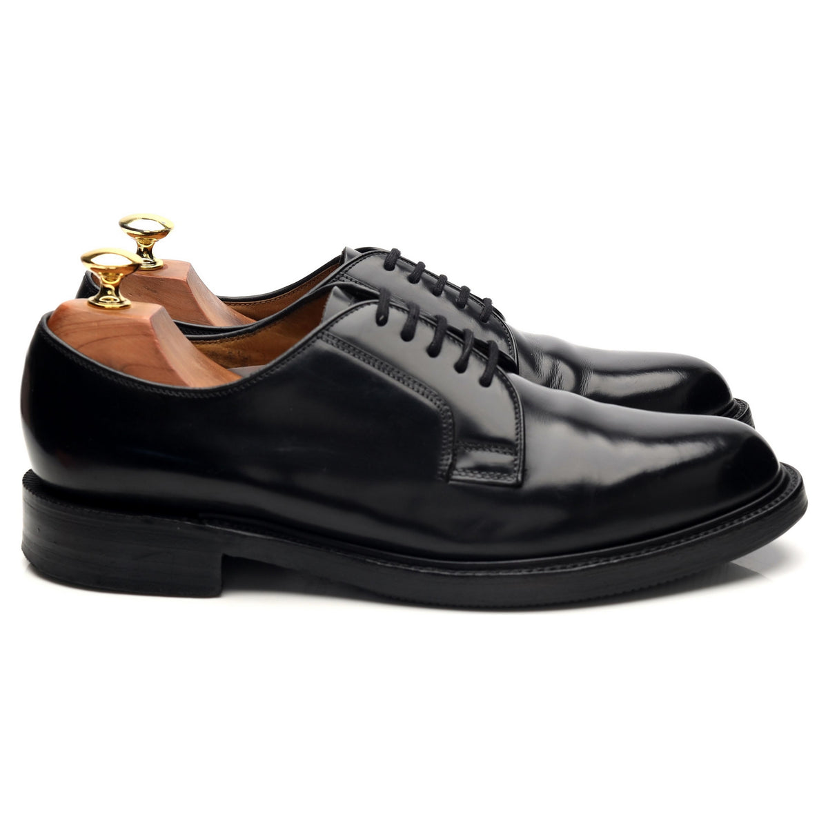 &#39;771&#39; Black Leather Derby UK 8.5 EX